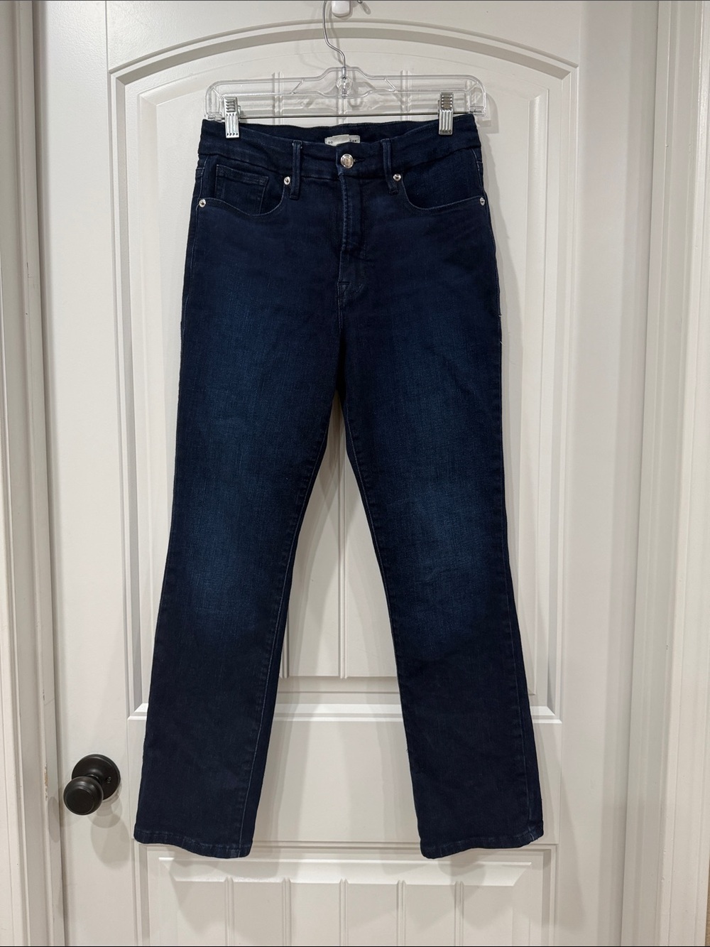 Women's Dark Blue Straight-Leg Jeans
